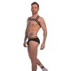 Harnais élastique Barcode pride Noir 