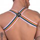 Harnais élastique Barcode Pride Blanc 