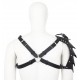 Harnais avec Épaulette Gladiator Simili noir 