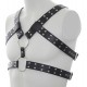 Harnais Double Belt Simili noir 