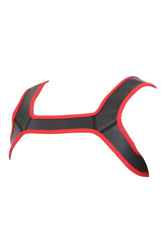 Harnais en néoprène Neo Harness Noir-Rouge 
