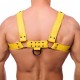 Harnais en cuir Snap Jaune 