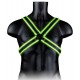 Harnais phosphorescent Cross Glow Noir-Vert Néon 
