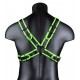 Harnais phosphorescent Cross Glow Noir-Vert Néon 