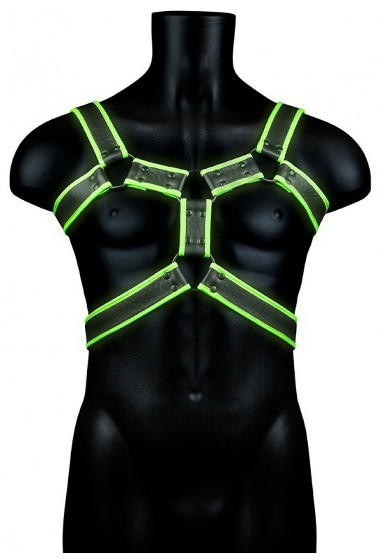 Harnais phosphorescent Glow Body Noir 