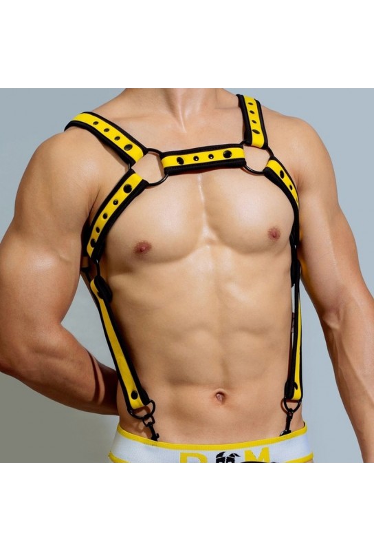 Harnais en néoprène Neo Chest Noir-Jaune 