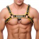 Harnais en cuir Premium Jaune-Noir 