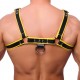 Harnais en cuir Premium Jaune-Noir 