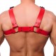 Harnais en cuir BULLDOG Rouge 