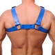 Harnais en cuir Bulldog Bleu 