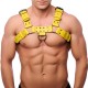 Harnais en cuir Bulldog Jaune 
