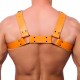 Harnais en cuir Bulldog Orange 