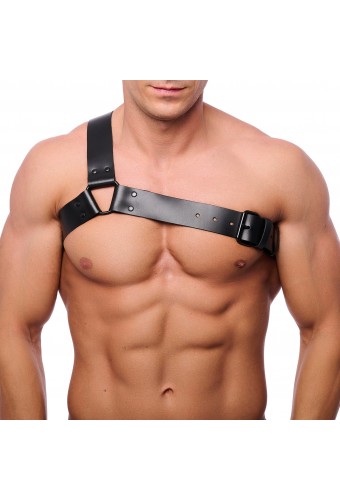 Harnais en cuir Half Noir 