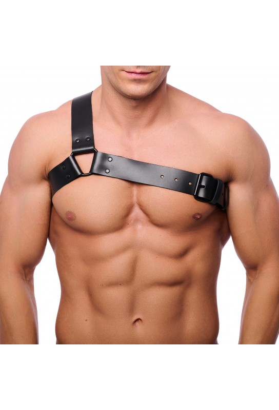 Harnais en cuir Half Noir 