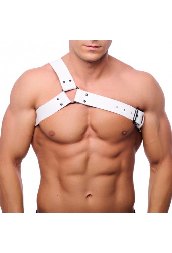 Harnais en cuir Half Blanc 
