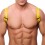 Harnais en cuir Shoulder Jaune