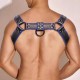 Harnais Simili Hashon Noir-Bleu 