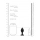Plug Bijou Anal silicone Heart Noir 6 x 2.8 cm 