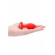 Plug Bijou Anal Silicone Heart Rouge 6 x 2.8 cm 