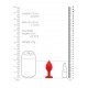 Plug Bijou Anal Silicone Heart Rouge 6 x 2.8 cm 