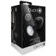 Bijou anal Round Gem L 8 x 4cm Noir-Transparent 