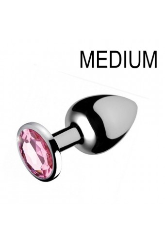 Plug bijou Gem Rose 7 x 3.4 cm 