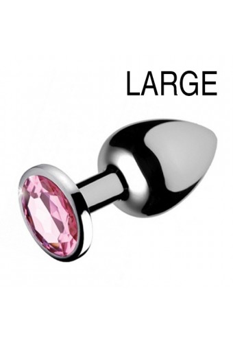 Plug bijou Gem Rose 8 x 4 cm 