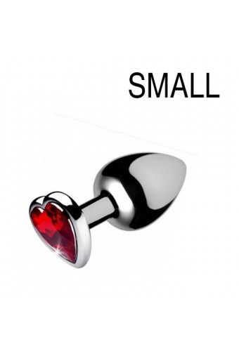 Plug bijou Heart Gem Rouge 6.5 x 2.7 cm 