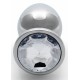 Bijou anal Round Gem L 8 x 4cm Argenté-Transparent 