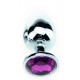 Plug Bijou Strass Violet - MEDIUM 7 x 3.4cm 