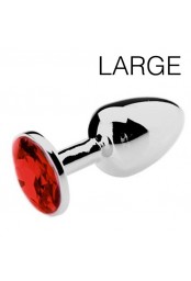 Plug bijou Spolly Large - Rouge 8.5 x 3.9cm