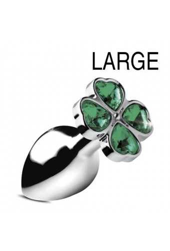 Plug bijou Lucky Gem Trèfle 9 x 4 cm 