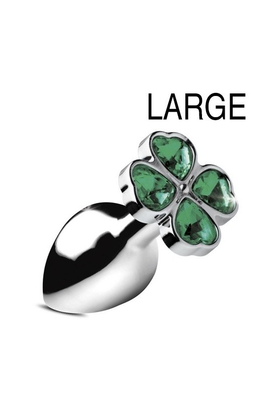 Plug bijou Lucky Gem Trèfle 9 x 4 cm 