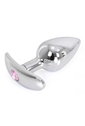Plug Bijou Anal avec base arrondie Curve 6 x 2.8 cm - Bijou Rose