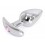 Plug Bijou Anal avec base arrondie Curve 6 x 2.8 cm - Bijou Rose