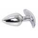 Plug Bijou anal avec base arrondie Curve 6 x 2.8 cm - Bijou transparent 