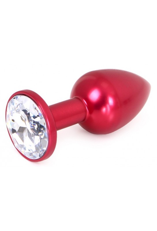 Plug Bijou Anal Alu Gem Light 6 x 2.8 cm Rouge 