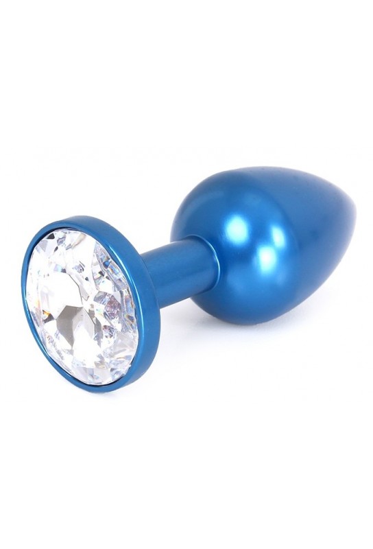 Plug bijou en Alu Gem Light 6 x 2.8 cm Bleu 