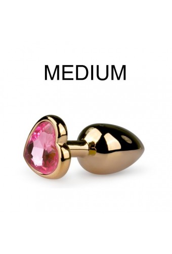Plug bijou Or en coeur - Medium 7.1 x 3.2cm 