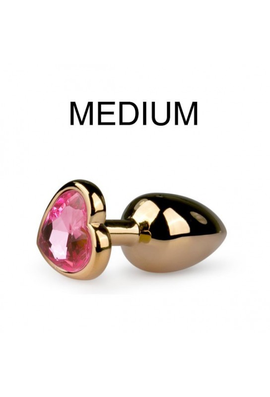 Plug bijou Or en coeur - Medium 7.1 x 3.2cm 