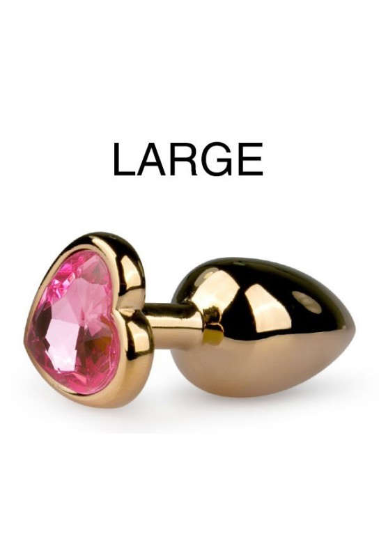 Plug bijou Or en coeur - LARGE 8.2 x 3.8 cm 