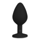Plug bijou Diamond noir 7 x 3.3cm 
