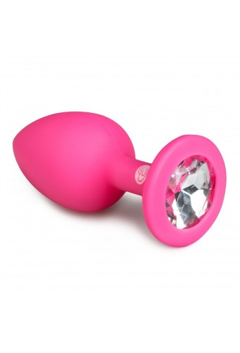 Plug Bijou Diamond Rose 6 x 2.7cm 