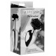 Plug Bijou avec Rose noire - 6.5 x 2.7 cm SMALL 