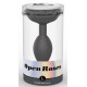 Plug anal bijou Open Roses L 9 x 3.8cm Noir 