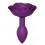 Plug anal Bijou Open Roses S 8 x 2.9cm Violet