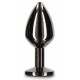 Plug bijou anal Diamond Jewel M 7 x 3.3cm Noir 