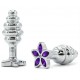Plug bijou Star 6.5 x 2.8cm Violet 