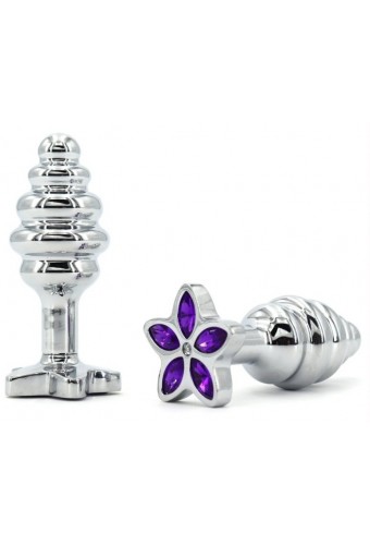 Plug bijou Star 6.5 x 2.8cm Violet 