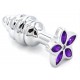 Plug bijou Star 6.5 x 2.8cm Violet 
